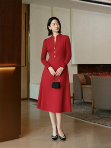 Sheep Wool Dress | Red