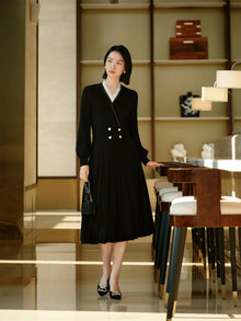 Wool Cashmere Dress | Black