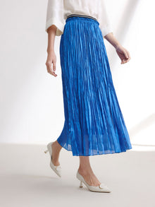 High-Waisted Skirt | Blue