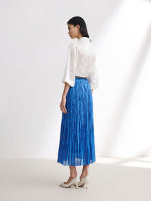 High-Waisted Skirt | Blue