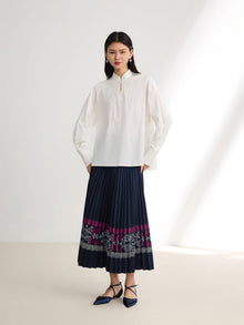 Chinese Style Shirt | White