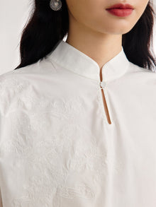 Chinese Style Shirt | White