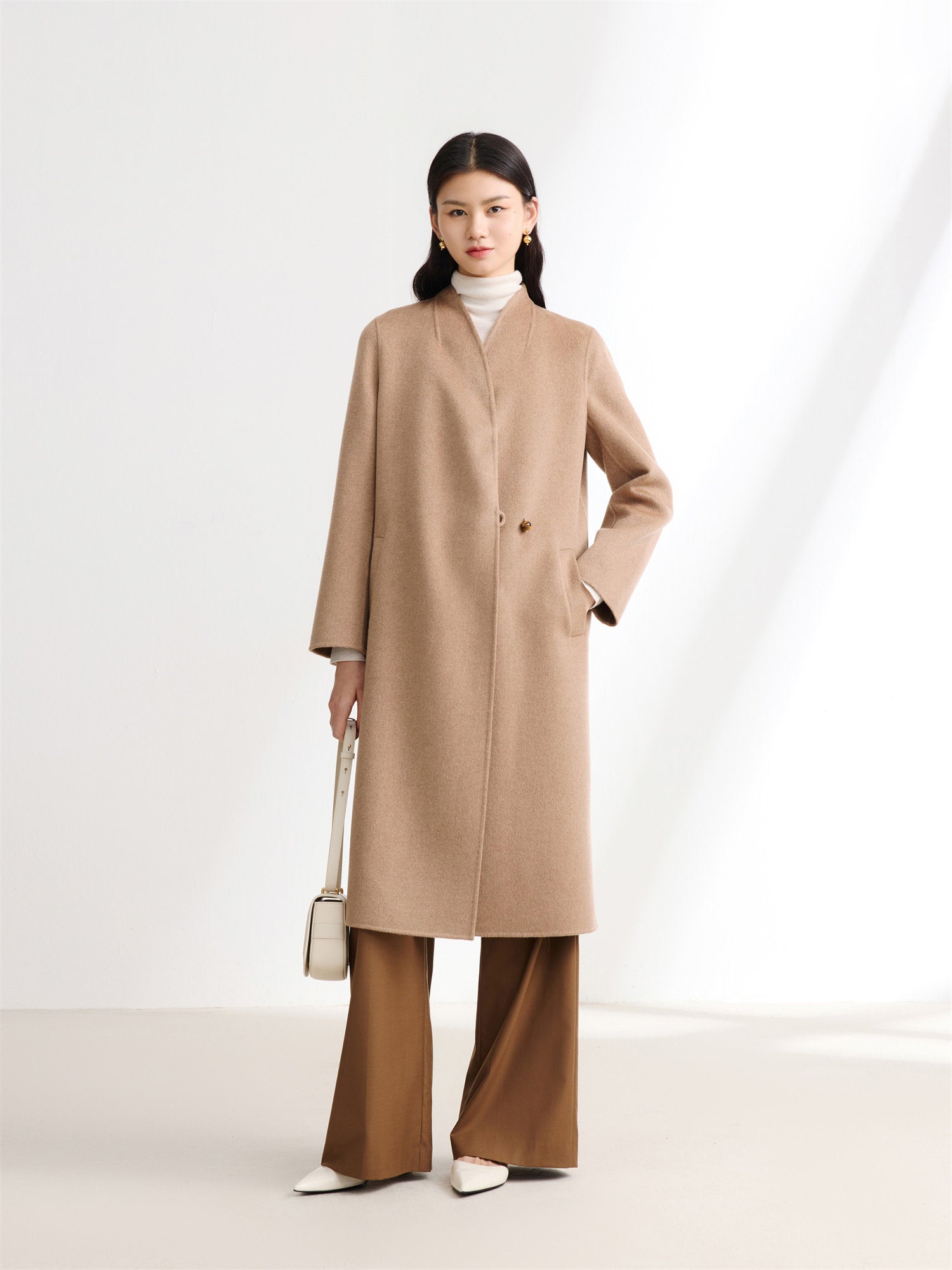 Alashan Cashmere Coat | Camel