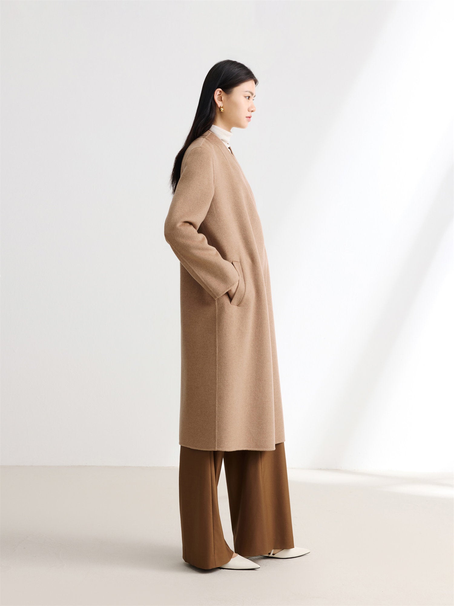 Alashan Cashmere Coat | Camel