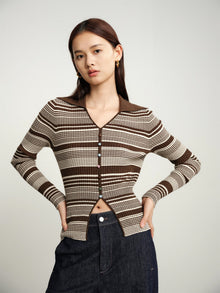 Collared Pullover | Brown
