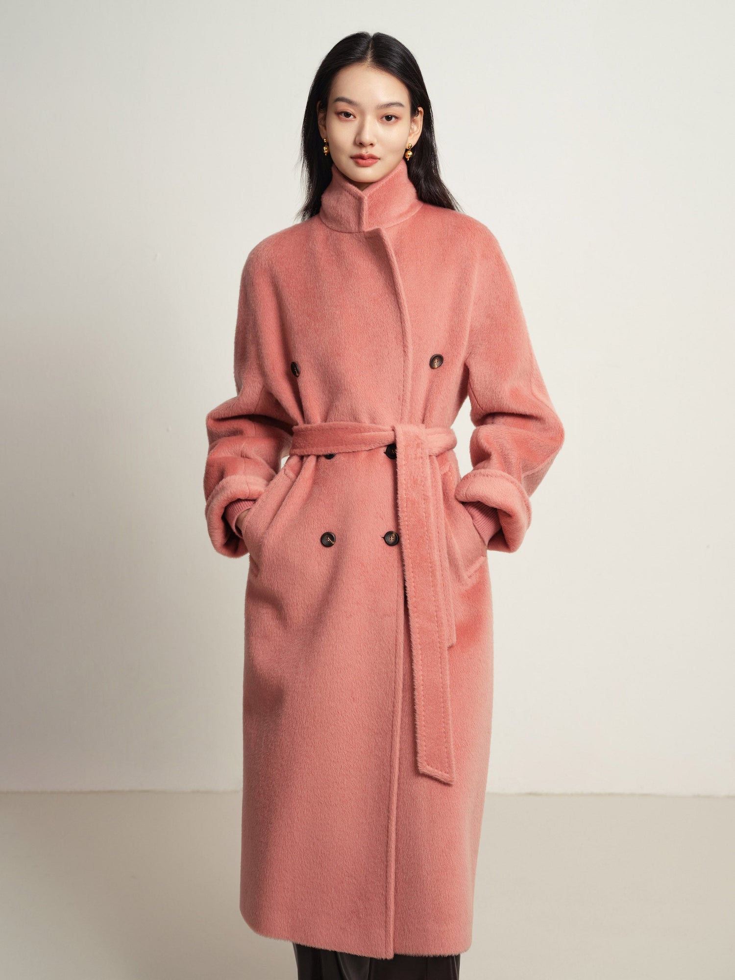 Wool Coat | Pink