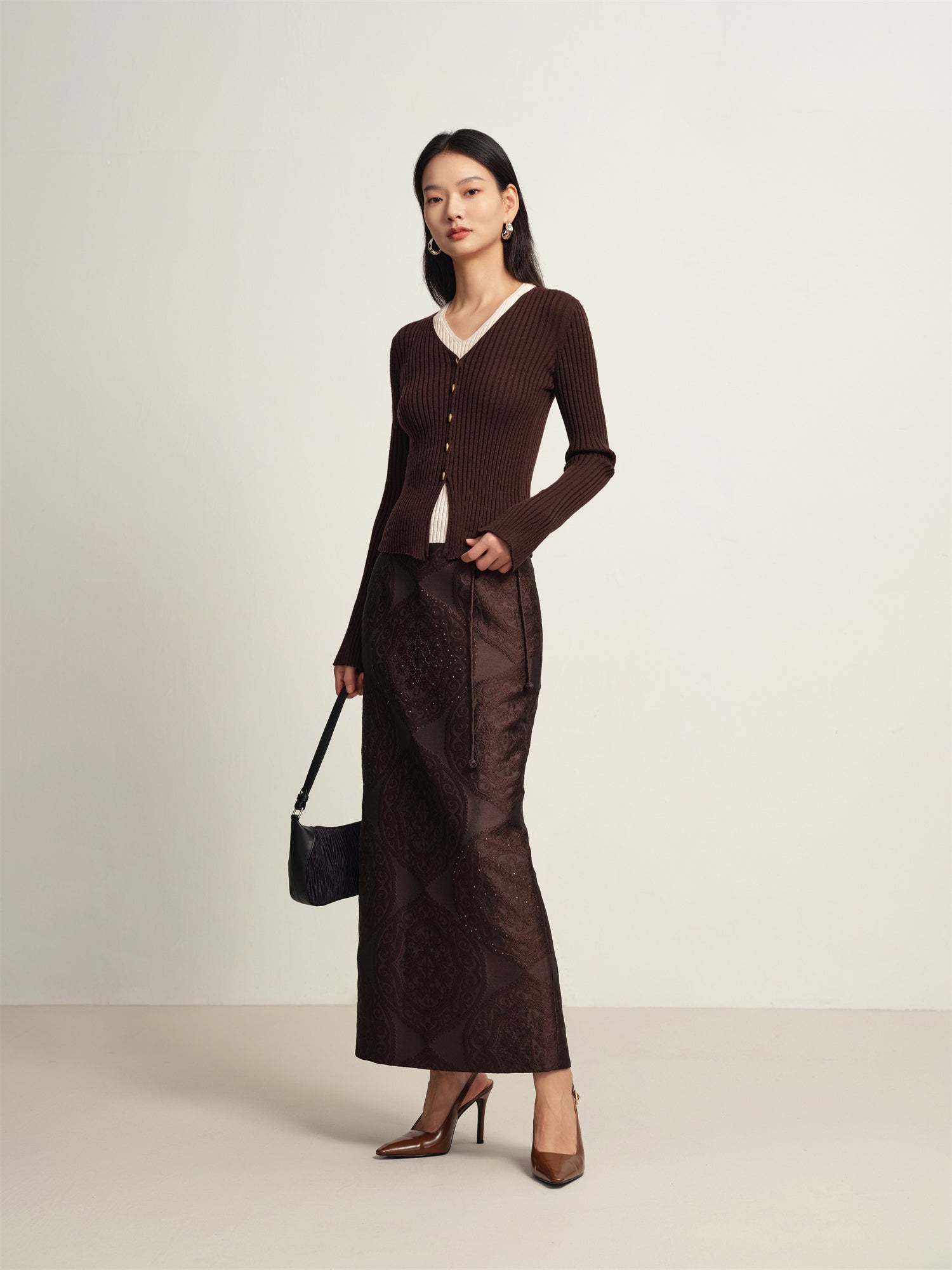 Maxi Skirt | Brown
