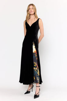 Estrada Dress | Black / Amber Glow