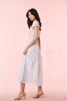 Suvi Cotton Midi Dress | Baby Bluebell