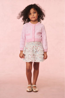 Girls Steran Cotton Heart Cardigan | Heart Rush Pink