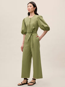Lightweight Trench Jumpsuit | Olive