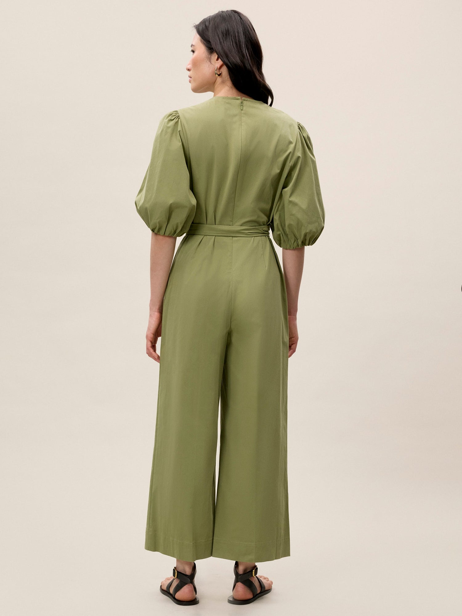 Lightweight Trench Jumpsuit | Olive