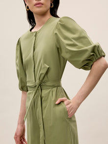 Lightweight Trench Jumpsuit | Olive