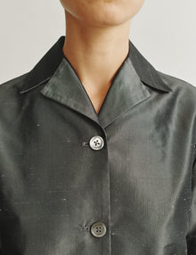Womens | The Barrett Jacket In Silk Shantung | Charcoal