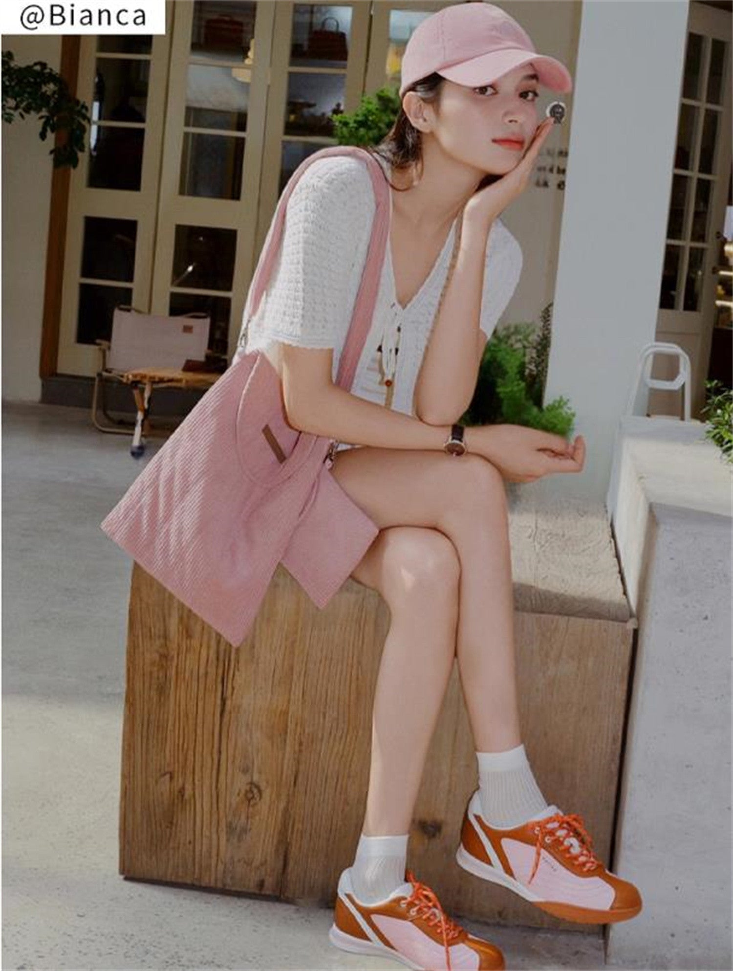 Single-Shoulder Laptop Bag | Pink