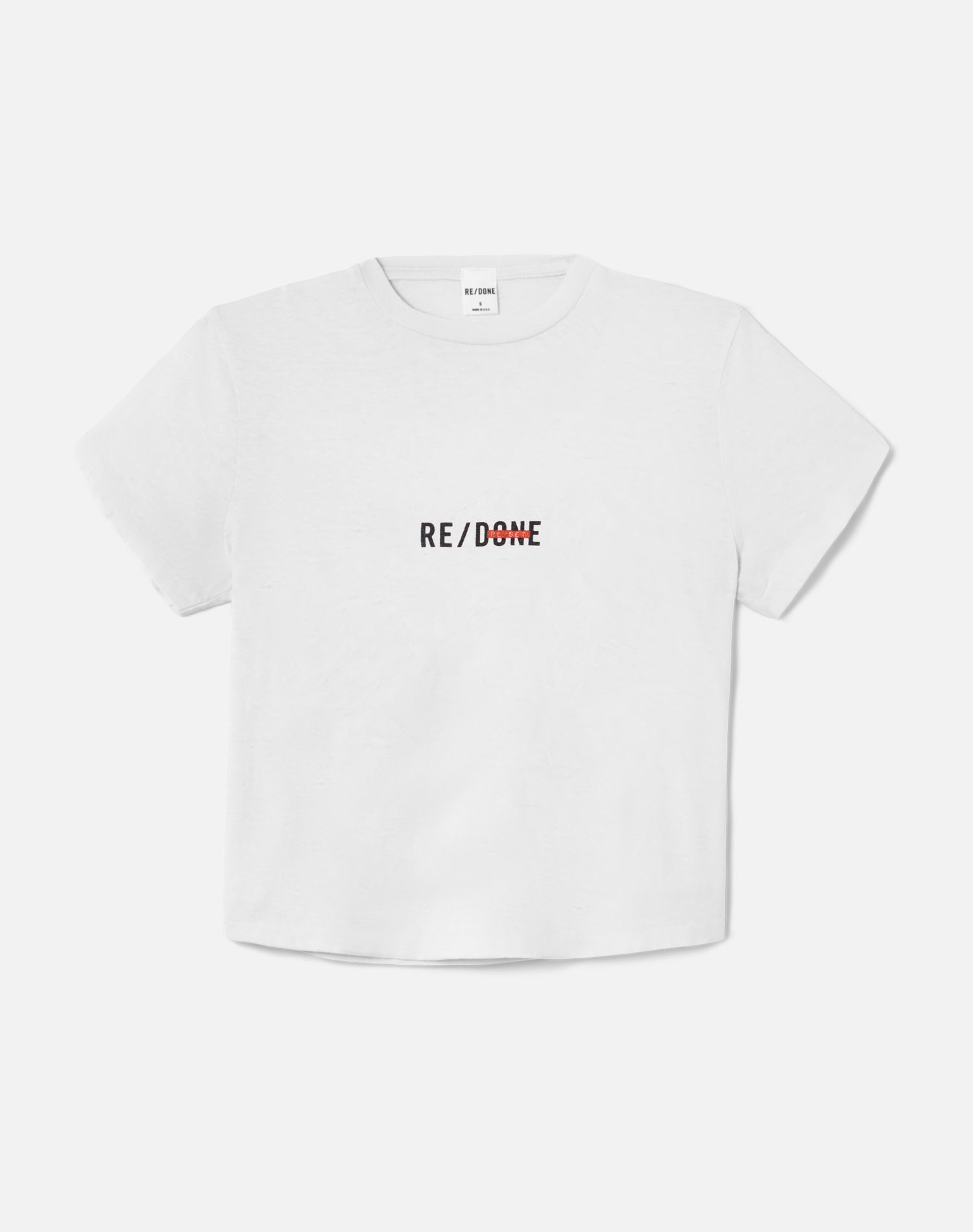 Womens | 50s Boxy "Re/Set Polaroid" Tee | Optic White
