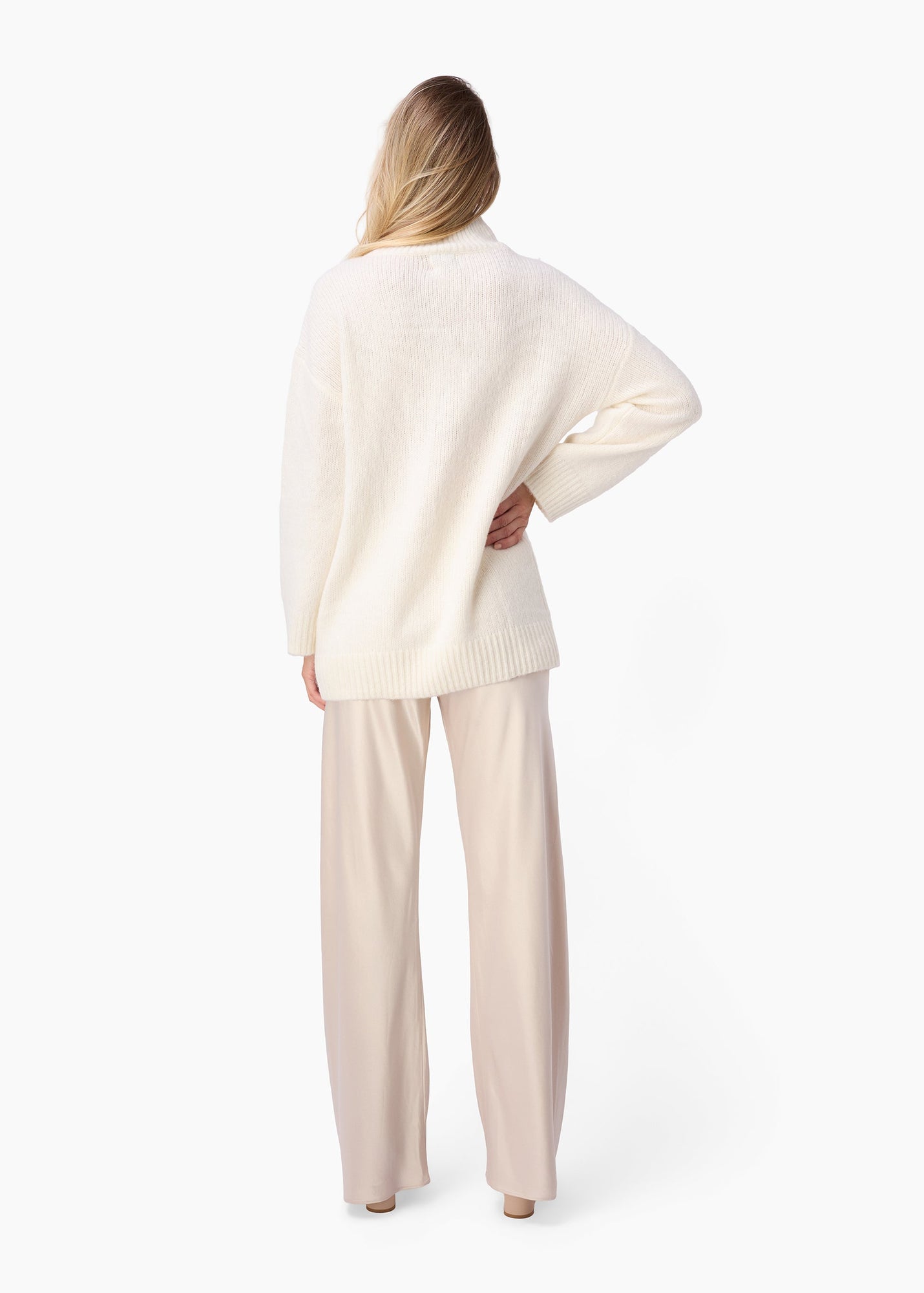 Catherine Cashmere Blend Sweater | Macadamia