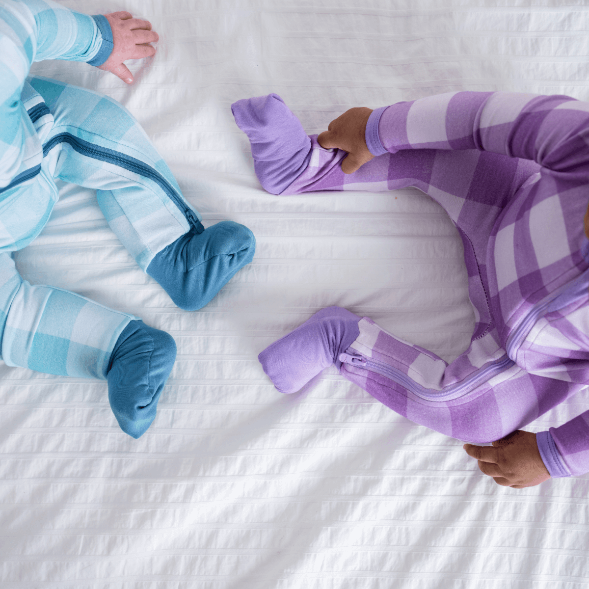 Boy | Bamboo Pajama Bundle | Aqua Gingham