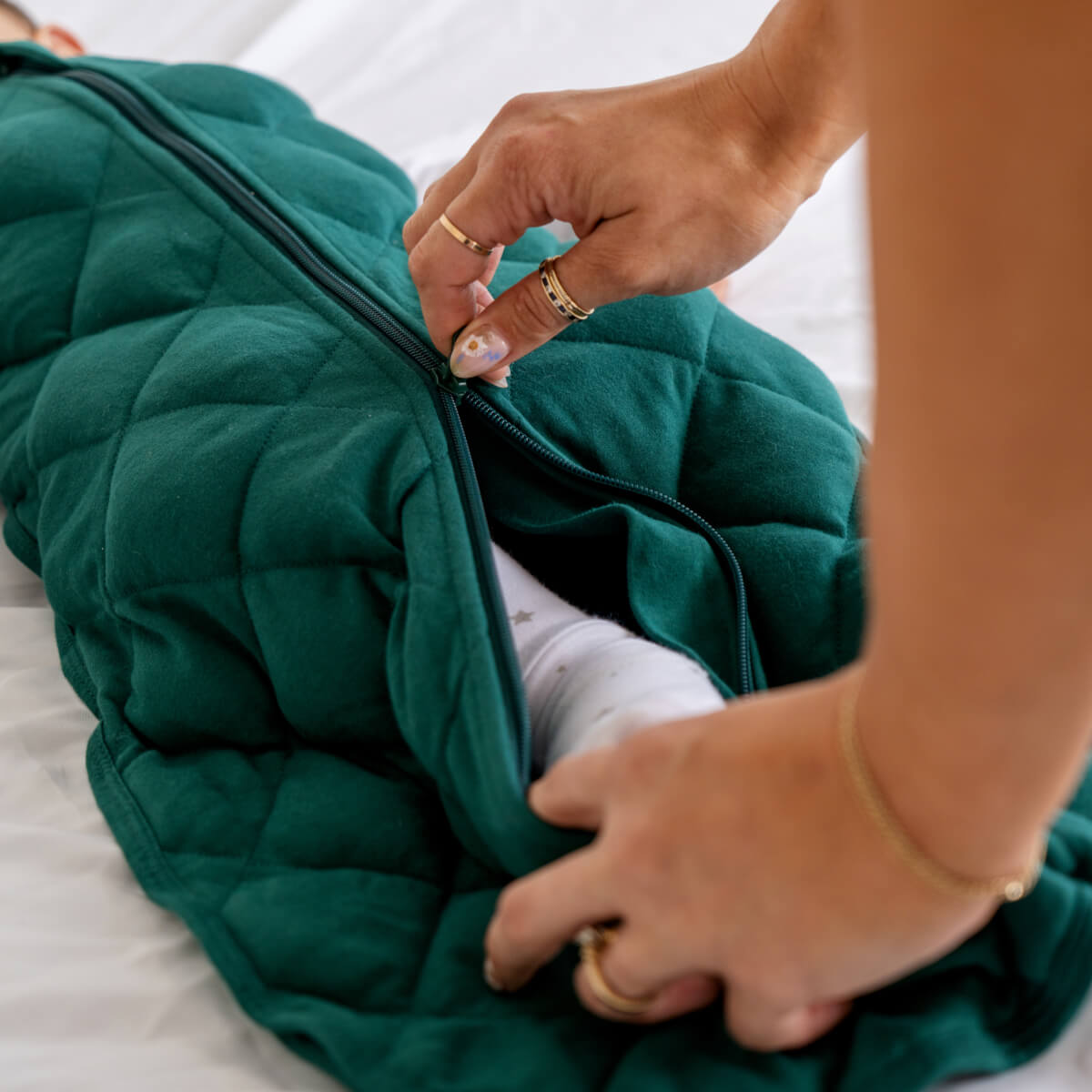 Unisex | Dream Weighted Sleep Sack | Forest Green