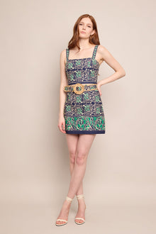 Blaze Mini Skirt | Le Stampe Eve Blue