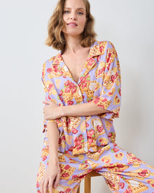 Waffles in Bed - Petite Eco Satin Wildest Dreams Set - Lavendar - Printfresh