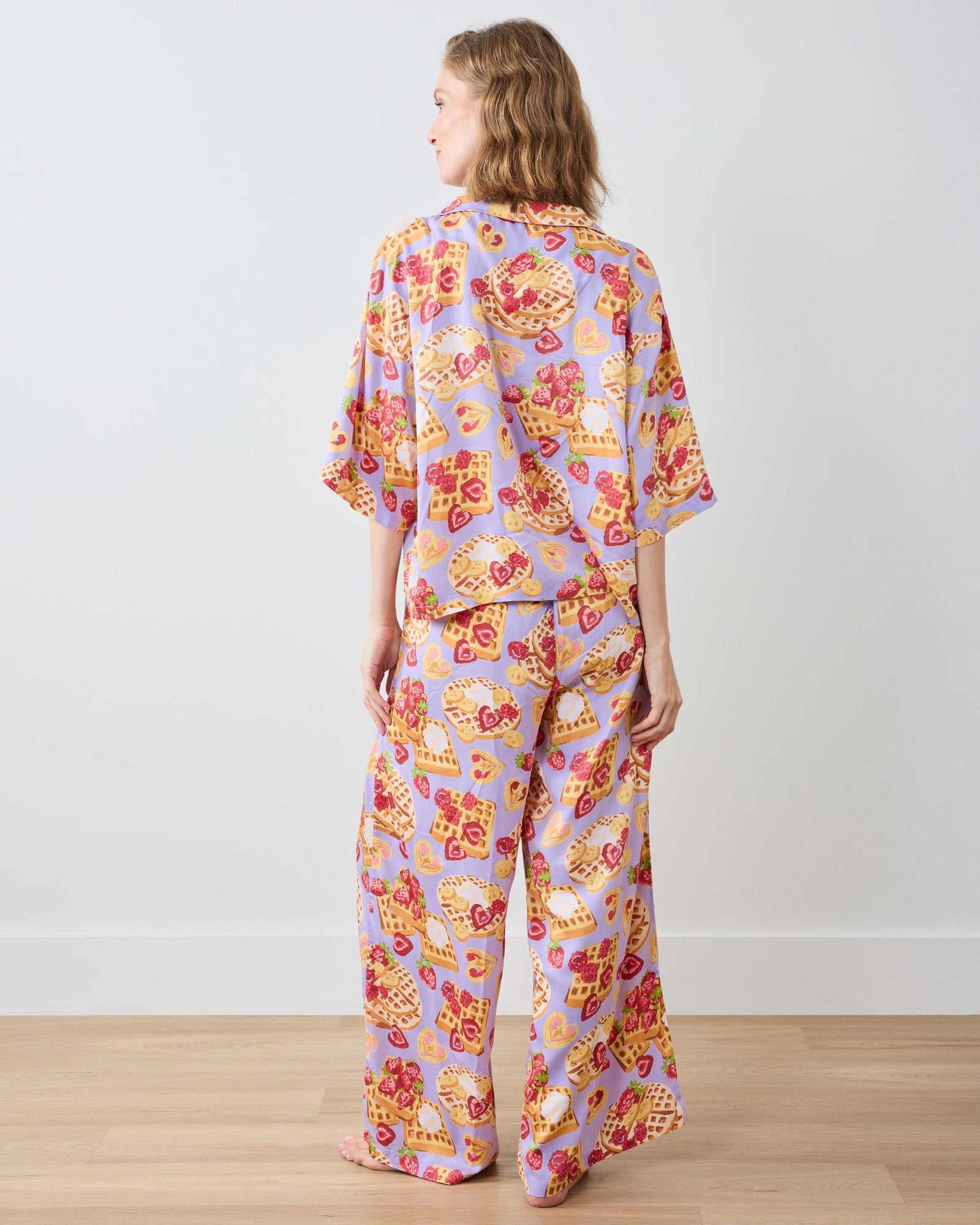Waffles in Bed - Petite Eco Satin Wildest Dreams Set - Lavendar - Printfresh