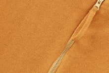 Unisex | Organic Cotton Knit Kimono Shirt | Dark Ochre