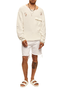 Unisex | Devin Sweater | White