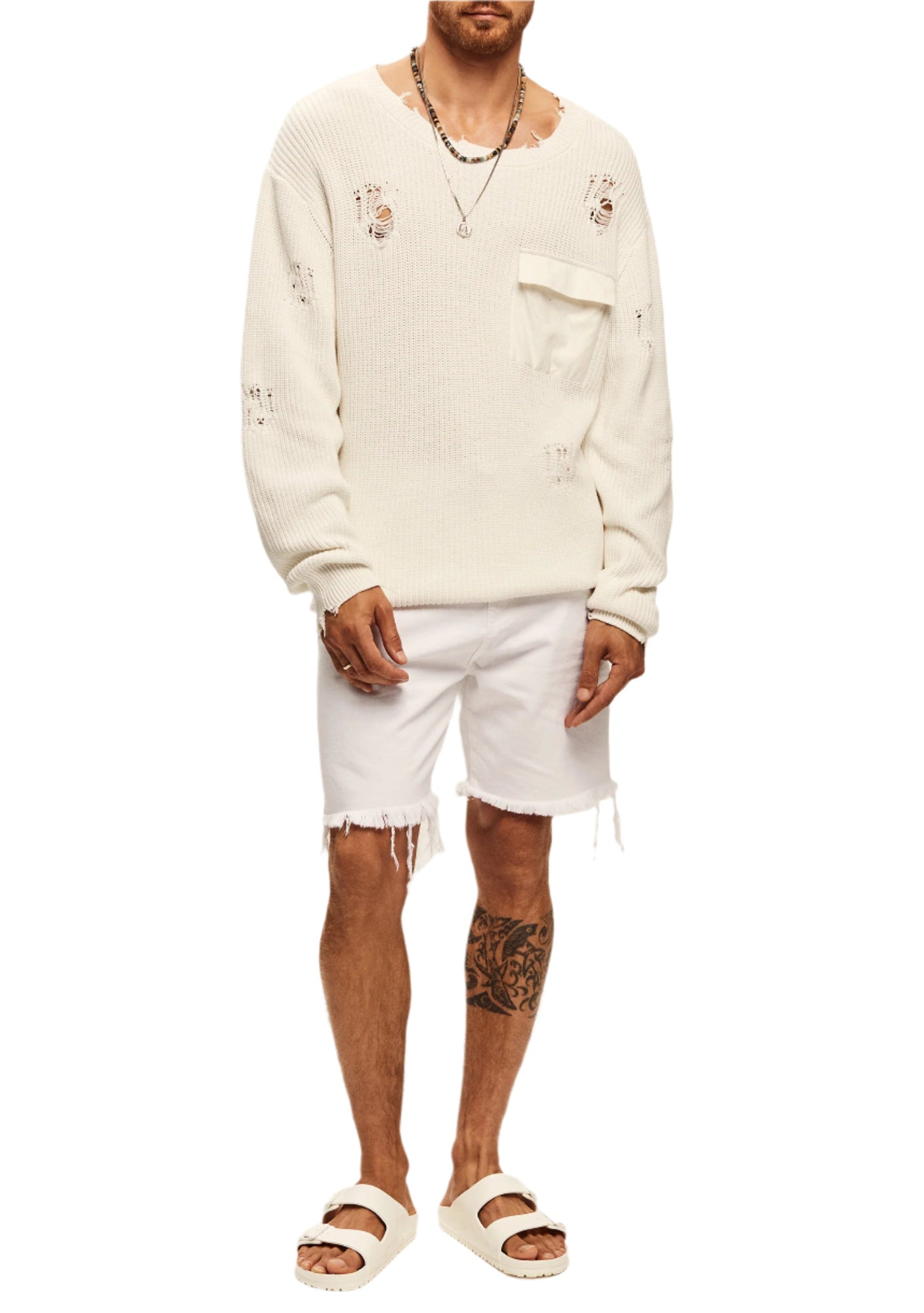 Unisex | Devin Sweater | White