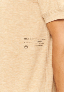 Mens | Jake Muscle Slim T-Shirt | Sand