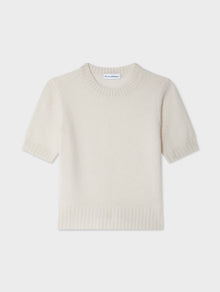 Cashmere T-Shirt | Soft White