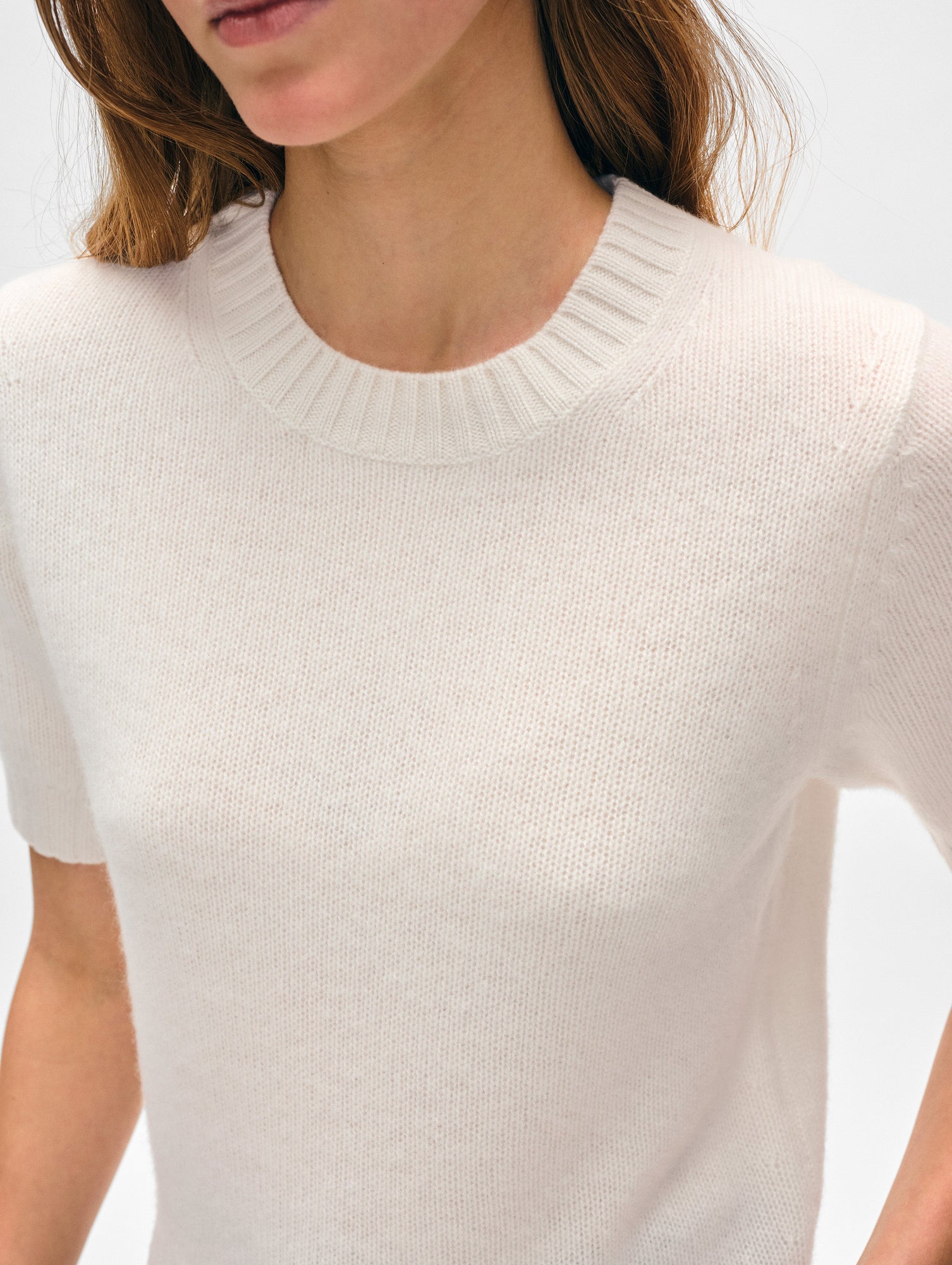 Cashmere T-Shirt | Soft White