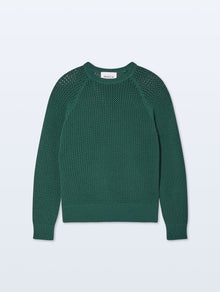 Boucle Mesh Sweatshirt | Ivy Green