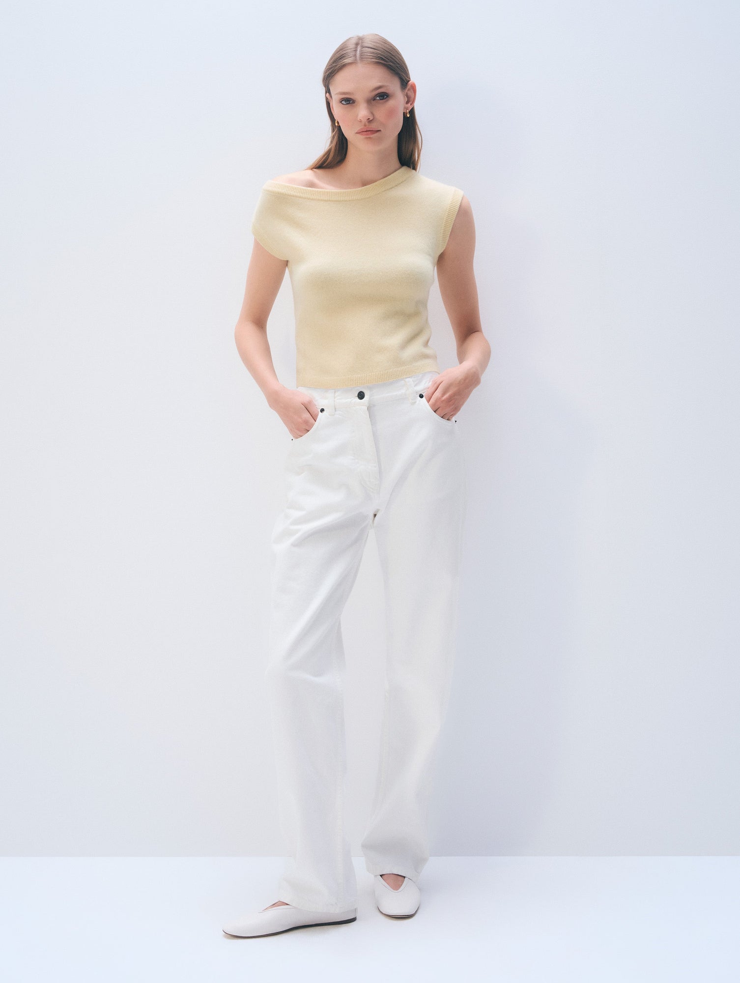 Cashmere Off Shoulder Top | Lemonade