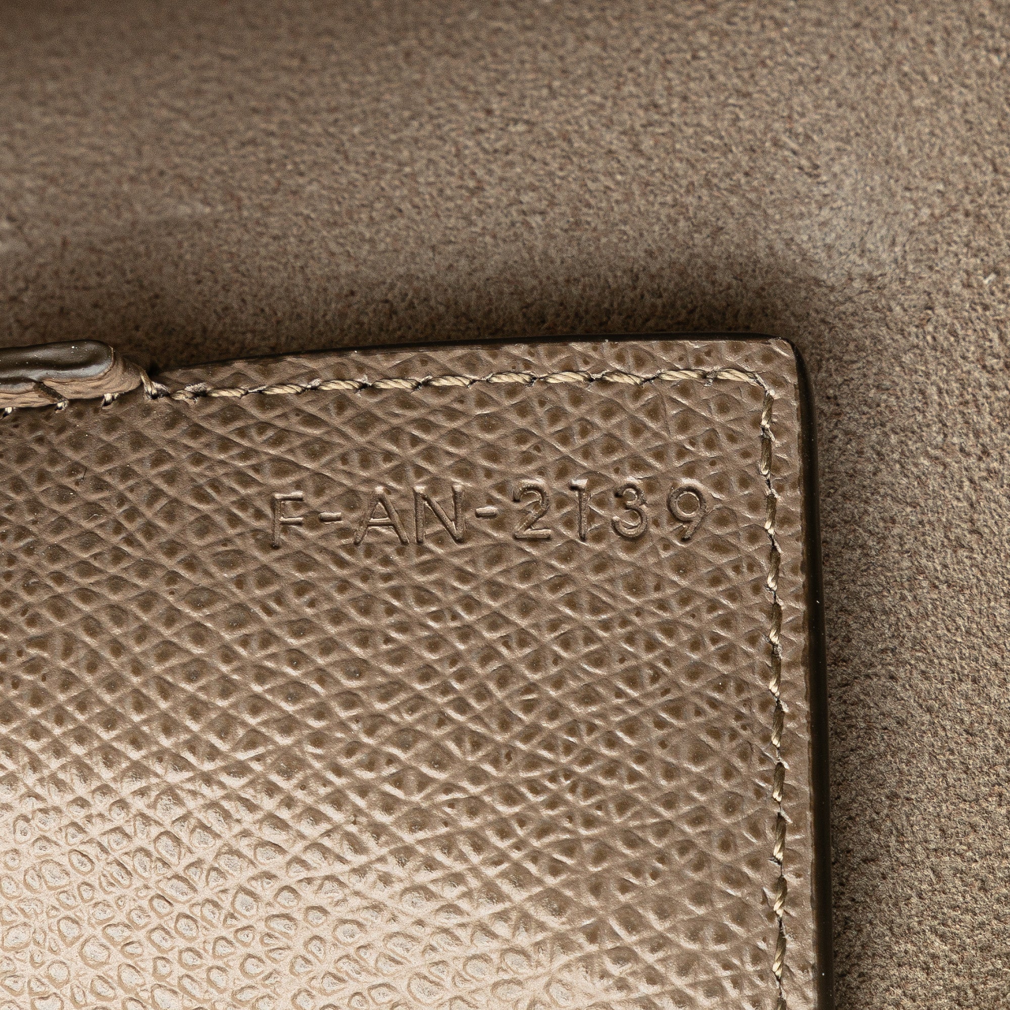 Celine | Pre-Owned Small Grained Calfskin Vertical Cabas Satchel | Brown/Beige