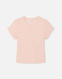 Womens | 90s Baby Tee | Pink Salt Honeycomb