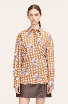 Gingham Daisy Button Down | Gingham Daisey Toffee Combo