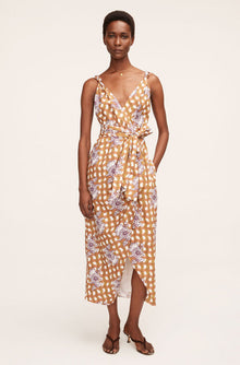 Gingham Daisy Whisper Dress | Gingham Daisey Toffee Combo