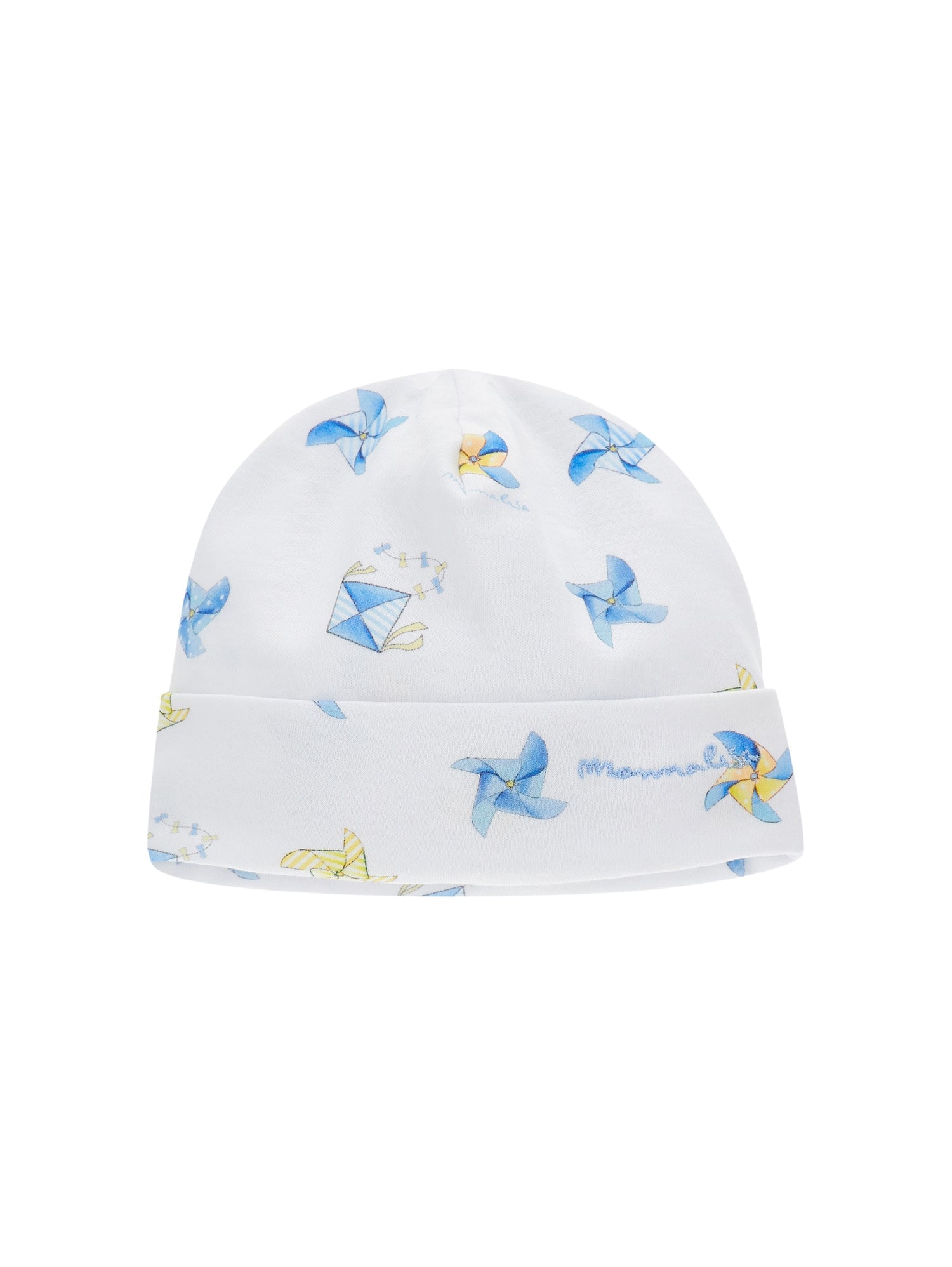 Boys | Newborn Cotton Cap | Cloud/Light Yellow