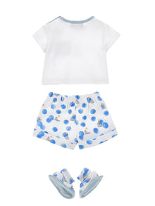 Boys | Three-Piece Sailor Set | White/Bluette