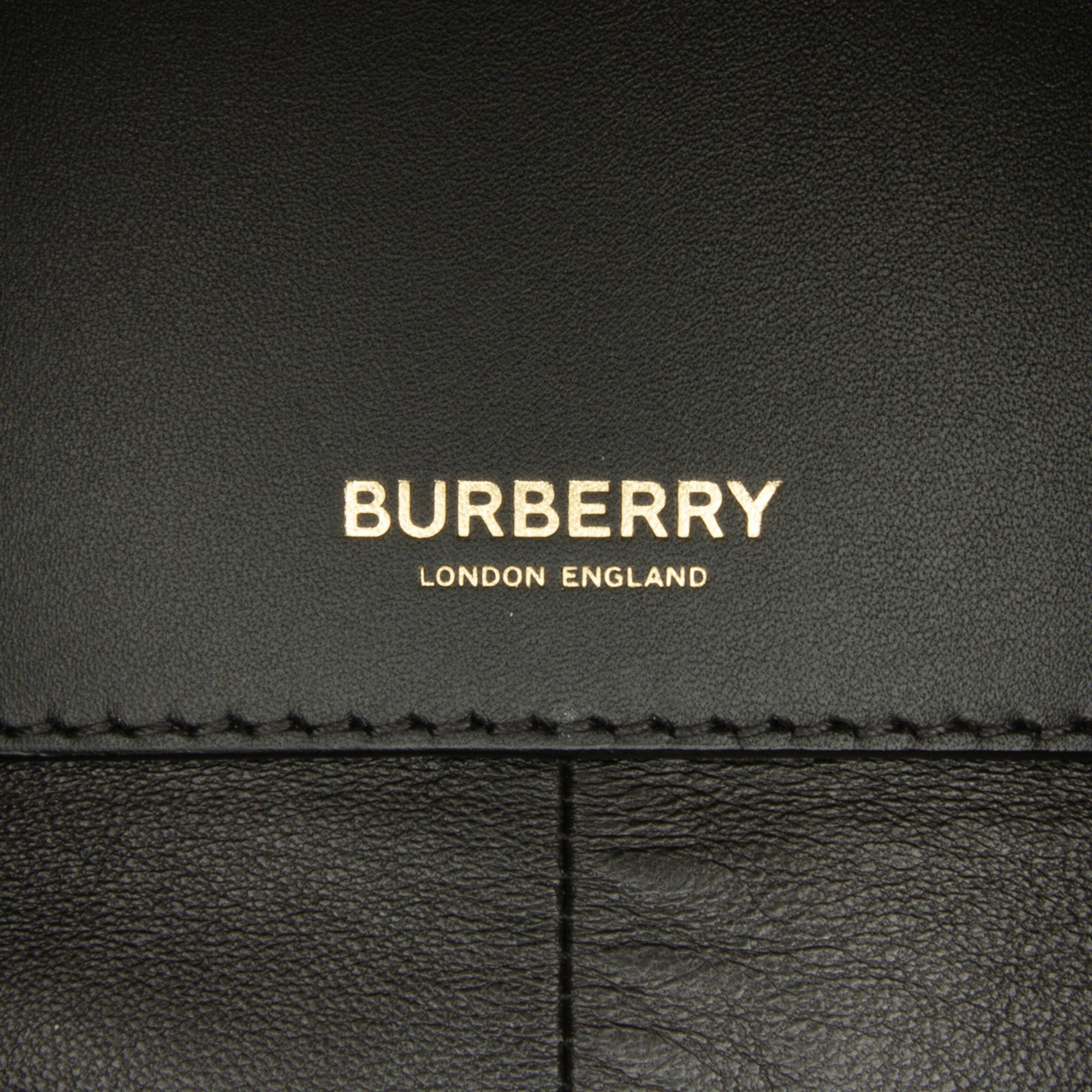 Burberry | Pre-Owned Lambskin Olympia Scarf Tote | Black