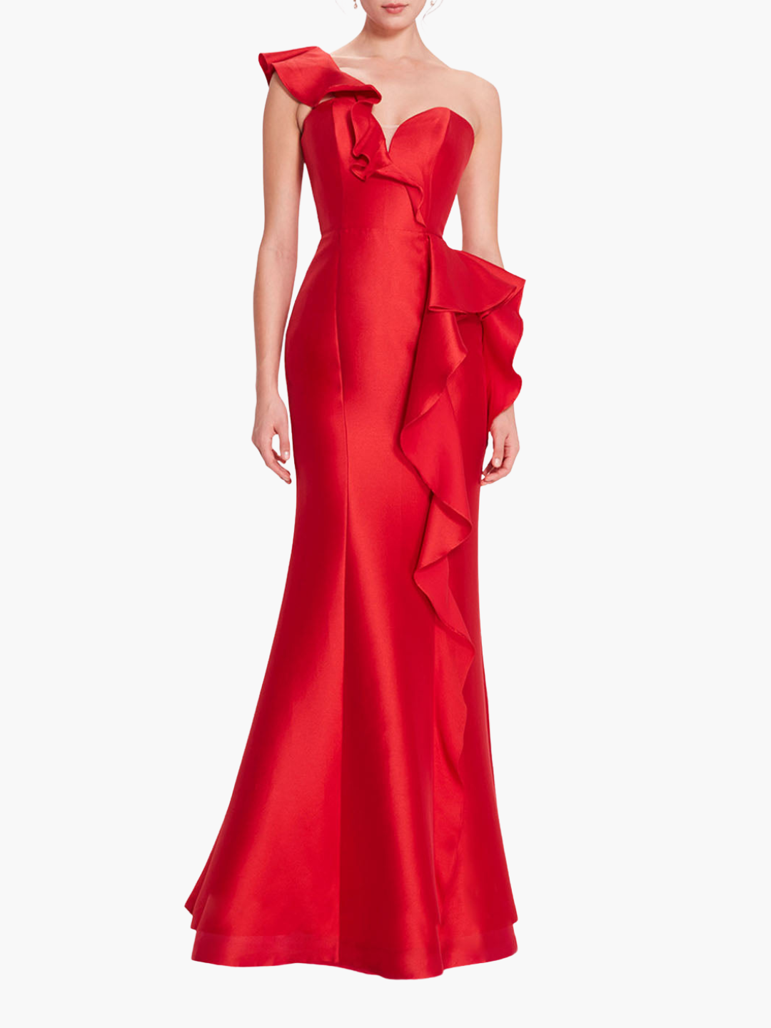 Silk Mikado Gown | Red