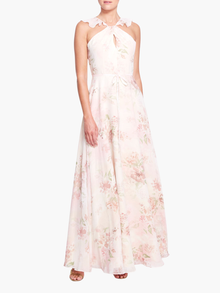 Pavia Printed Gown | Blush