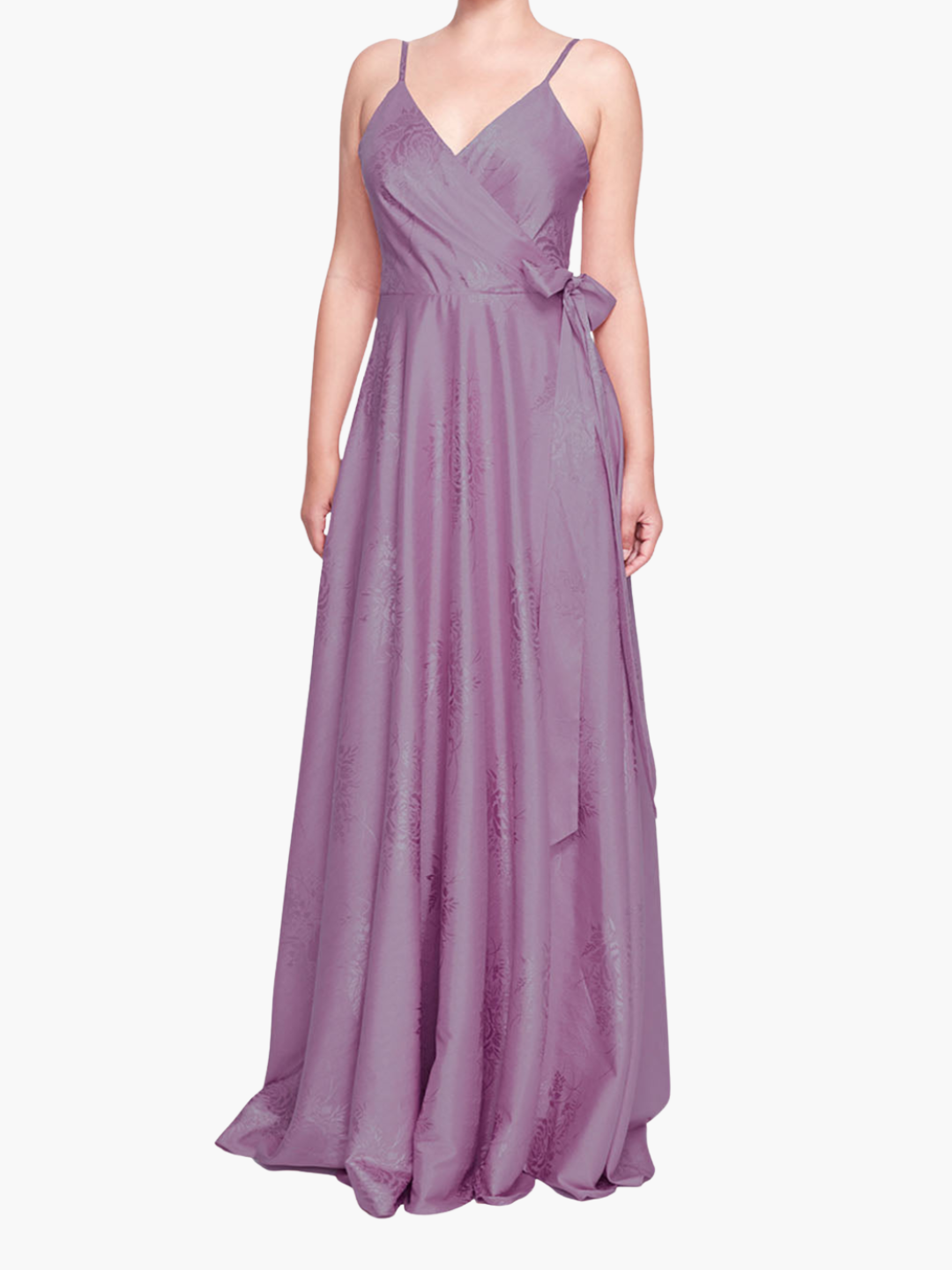 Matera Wrap Floral Gown | Lavender