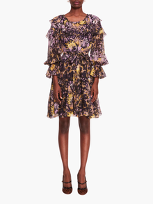 Monarch Mini Dress | Purple Multi
