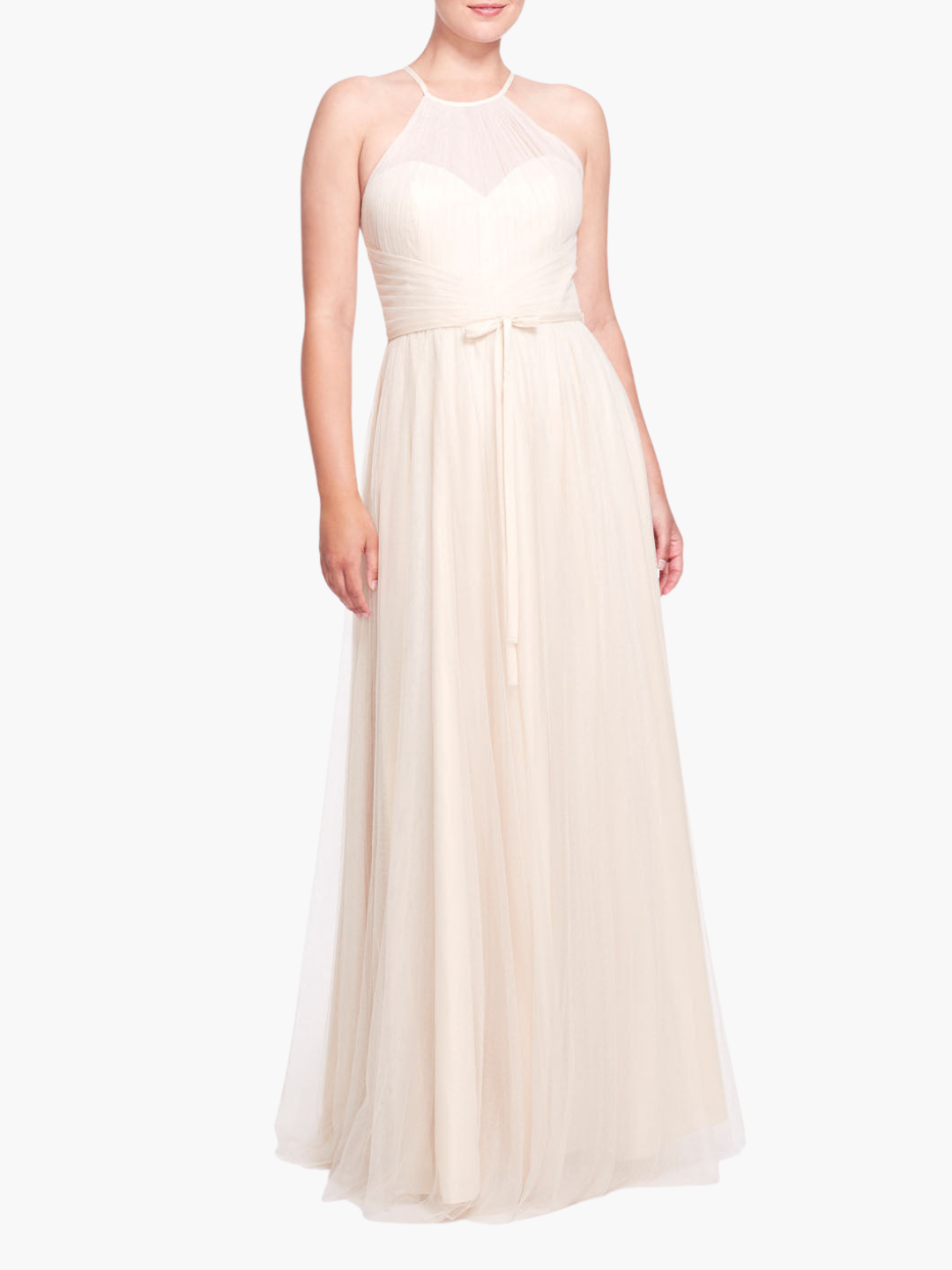 Sicily High Neck Gown | Champagne