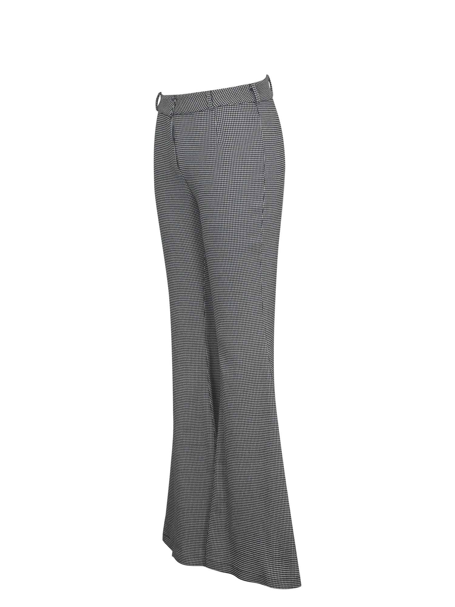 Ulli Flared Pants | Micro-Houndstooth