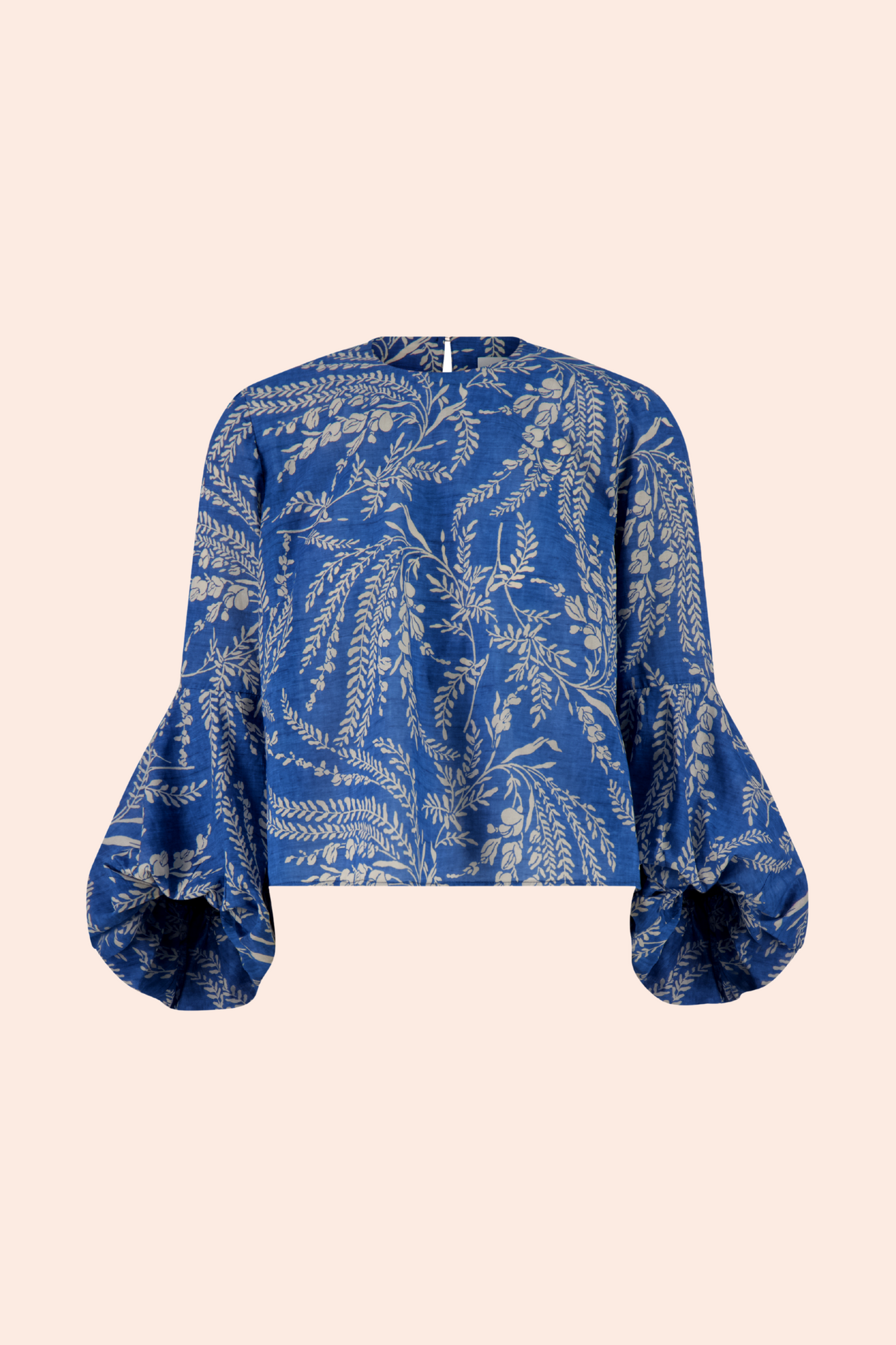 Wisteria Voile Full Sleeve Top | Blue