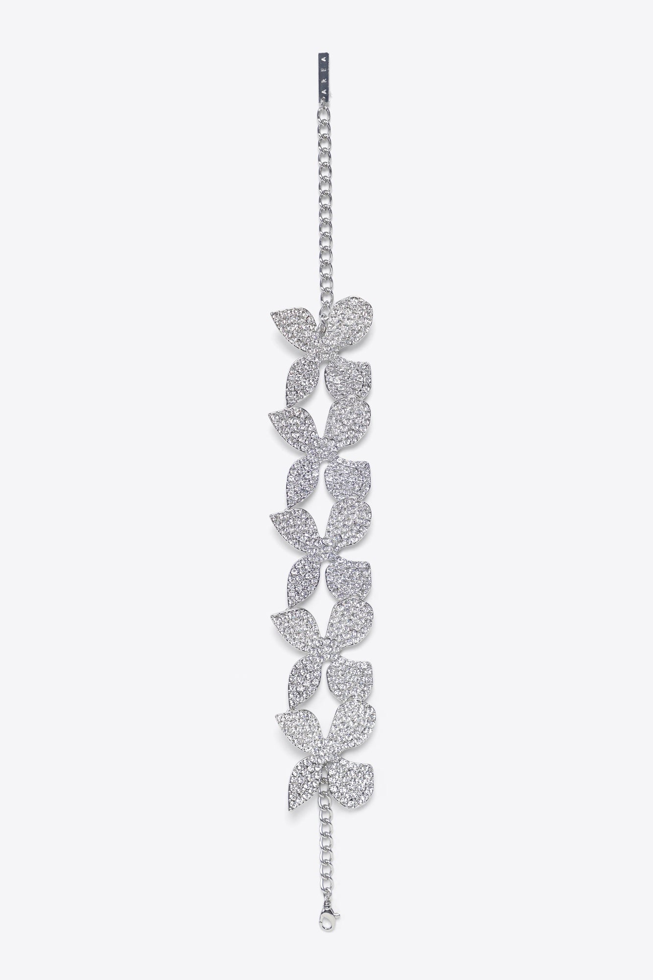 Butterfly Crystal Choker | Silver