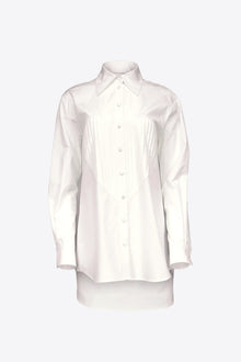 Heart Bib Tuxedo Shirt | White